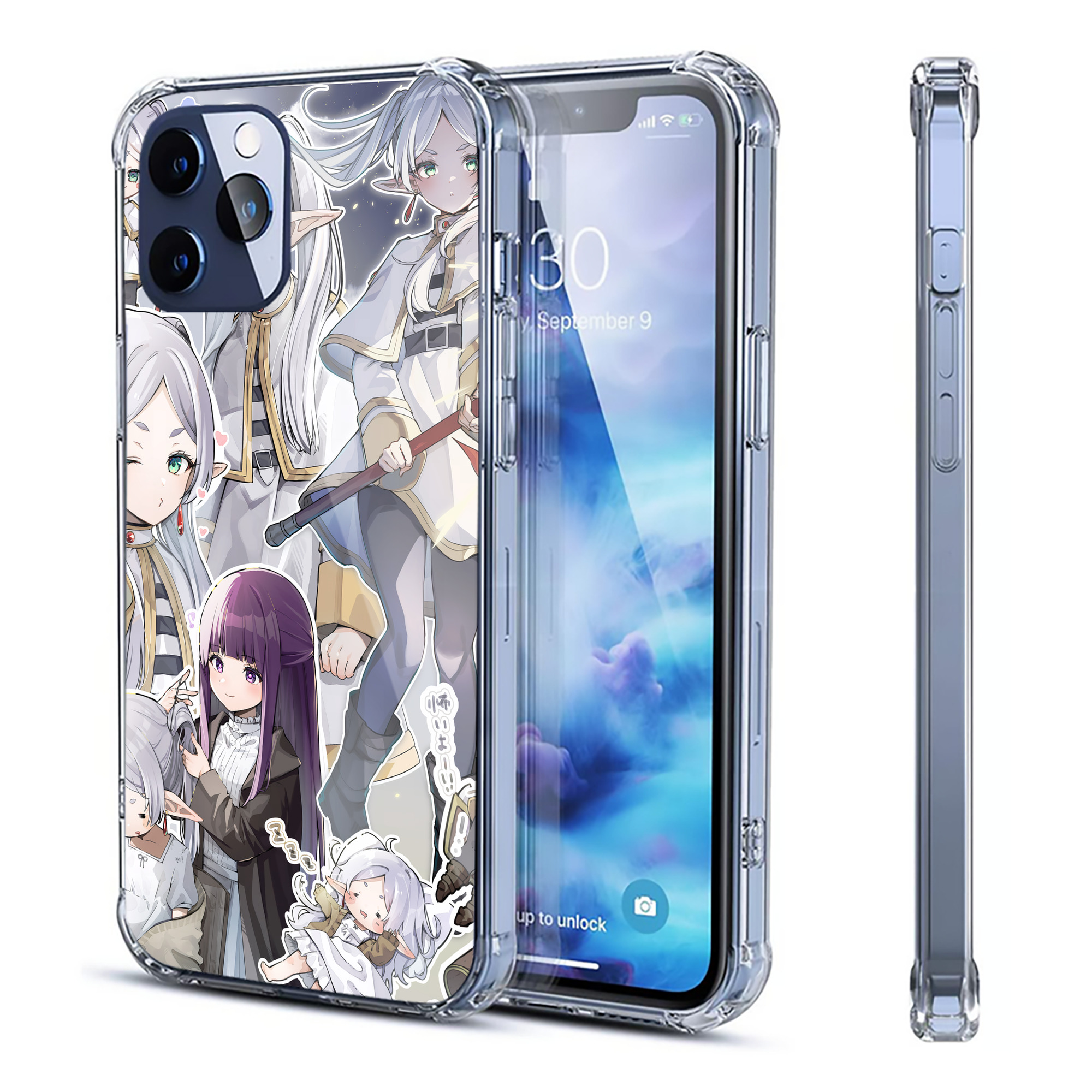 （画像用） 葬送のフリーレン Frieren 【iPhone 12シリーズ対応】透明スマホケース（クリアソフトケース）